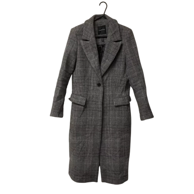 Womens Forever New Size 12 Trench Coat Grey 