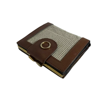 Oroton Womens Wallet Brown / Cream 