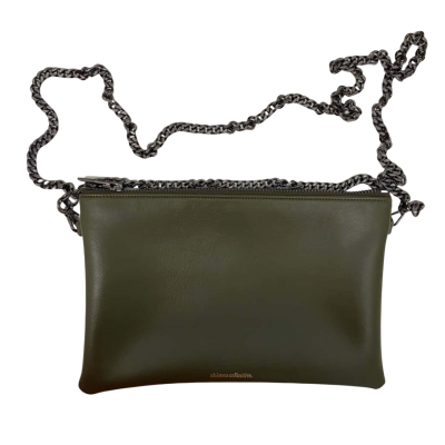 Ahimsa Collective Eco Friendly Handbag Green/ Silver 