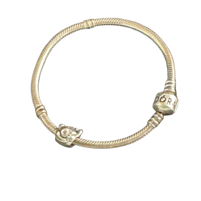 Pandora Womens Bangle with charm - stamped