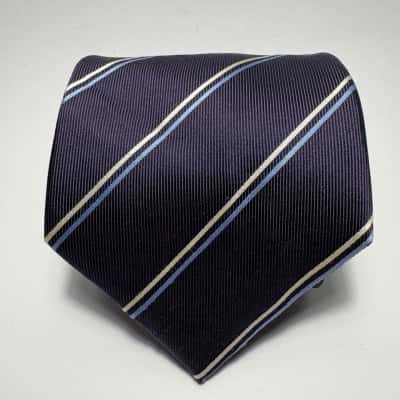 100% Silk Jet Black Melbourne Tie