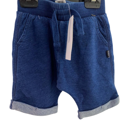 Bonds mid quarter shorts, blue/ navy 