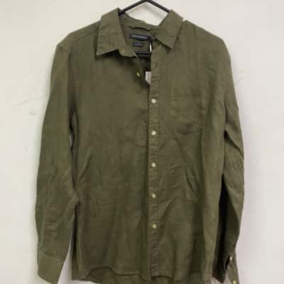 French Connection Womens  Size M Long Sleeve Top Olive 