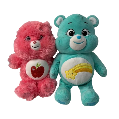 Carebears pink and green 