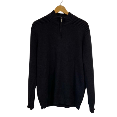 Tarocash Mens  Size XL Black  pure cotton jumper 