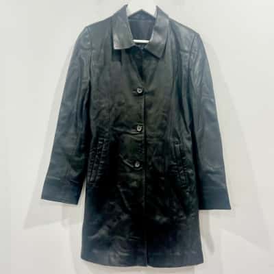 Jean Paul Collection Long leather Jacket Size 38