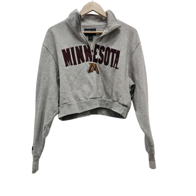 Jansport University of Minnesota Cropped QZip Jumper Size M