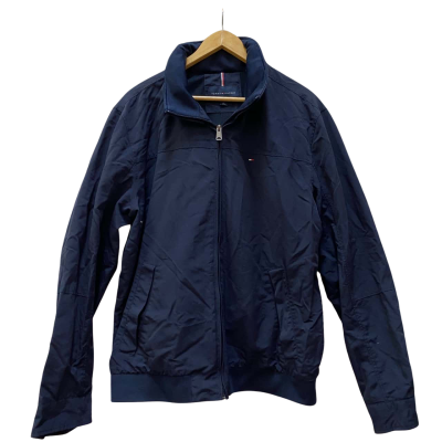 Tommy Hilfiger Mens  Size L Front Zipper / Winter Jacket Navy Blue 