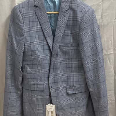 Yd. Mens Suit Jacket Blue Checked 
