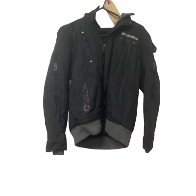 Womens  G-Star Raw Size M Black Bomber Jacket with Faux Fur Trim  