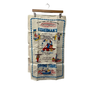 2Pc Darwin & Port Douglas  Linen & Cotton Tea Towels 