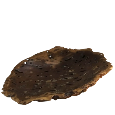 Decorative Live Edge Wooden Bowl Approx 41 x 35