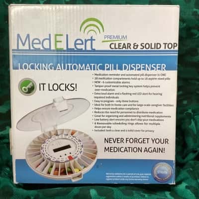 MedElert Premium Locking Automatic Pill Dispenser 