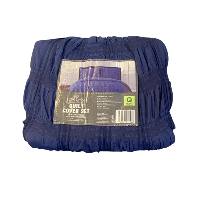 Inspire Quit Queen Size Navy Cover Set Brand New with Tags