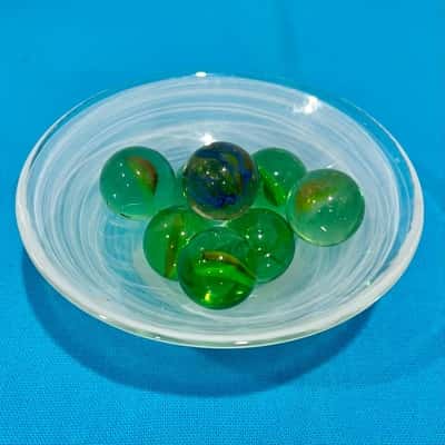 Vintage Tom Bowler Marbles x 8
