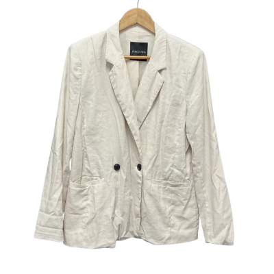 Decjuba Womens  Size 12 Cream jacket