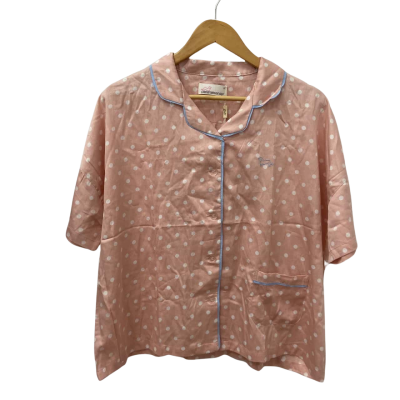 Peter Alexander Womens  Size L Pyjama Top Beige / Polka Dot 