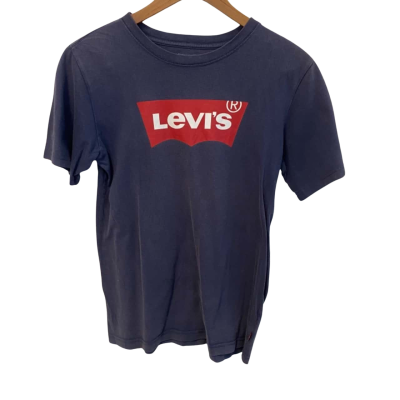 Levis Mens  Size XL Short Sleeve Shirt Navy Blue 