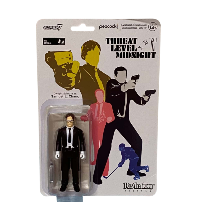 Super 7 Threat Level Midnight - Dwight Schrute as Samuel L. Chang Figurine
