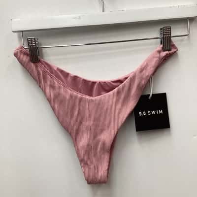  Womens  Size L Bikini Bottoms Pink  