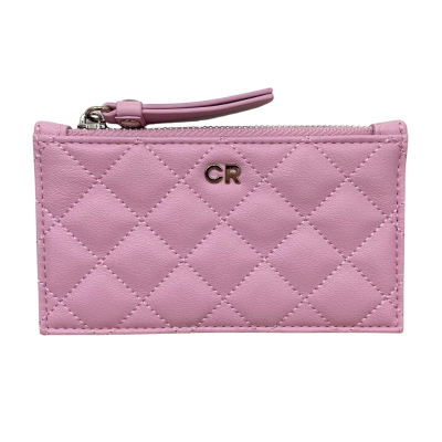 Country Road Womens Quilted Credit Card Purse Pink  
