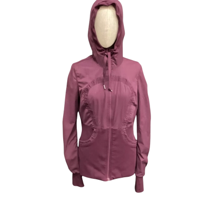 Lululemon Womens  Size M Reversible Hoodie Mulberry