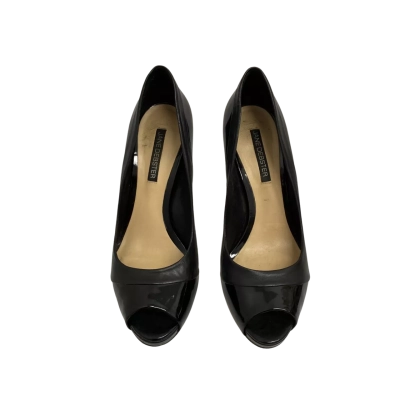 Jane Debster Black Peep-toe Pump Heels.  Size 8.5 