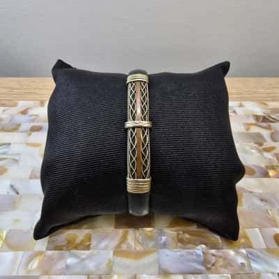 Celtic Leather Cuff Bracelet