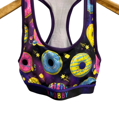  Knobby Womens  Size 8 Purple Sports Bra 