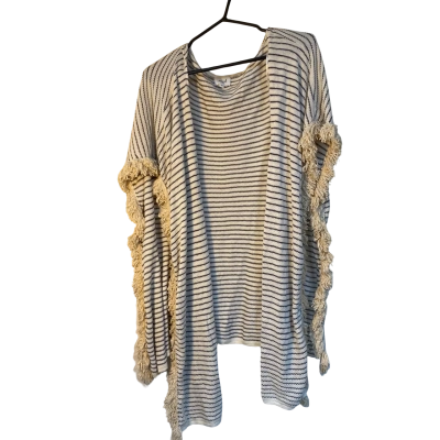 Womens seed strip poncho 