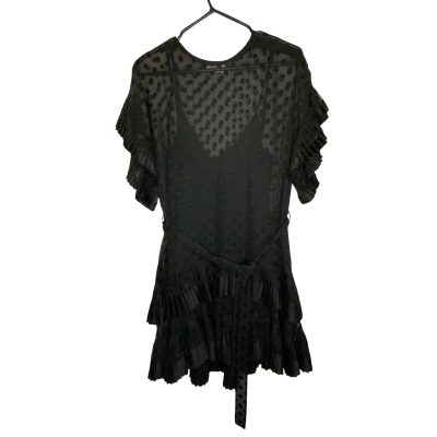 Zimmermann Polka Dot Women’s  Mini Dress Size 3 Black  