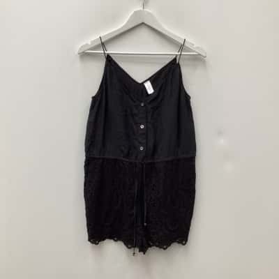 Zimmermann Playsuit Black Size 0
