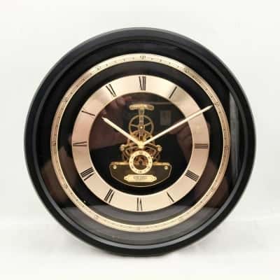 Vintage Seiko Quartz Skeleton Wall Clock Fully Working In Great Condition - See Pics For Style  (brica shelf)