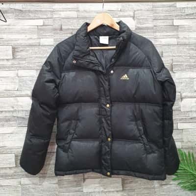 Adidas Womens  Size M Puffer Jacket Black  