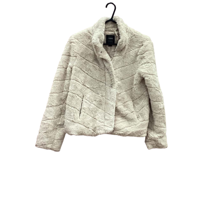 Ci Sono Womens Size S Ivory Fluff Jacket