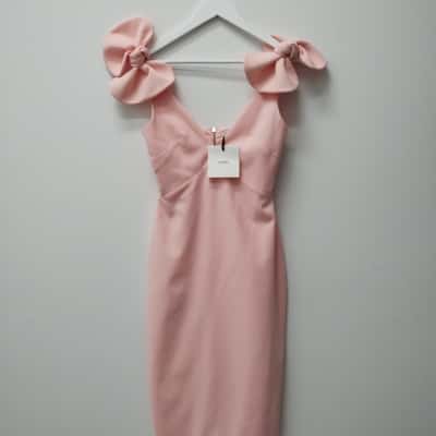 BY JOHNNY. Womens  Size 8 Midi Dress Pink  