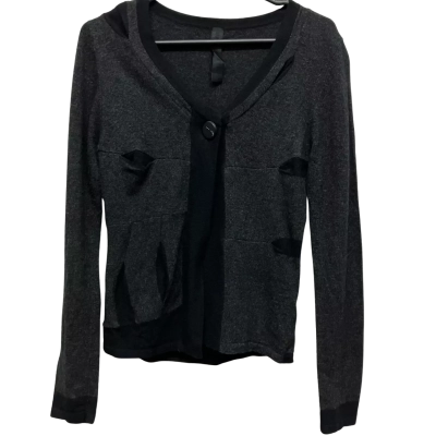  Marilyn Seyb Women's  Size 10 Cardigan Black  / Grey 