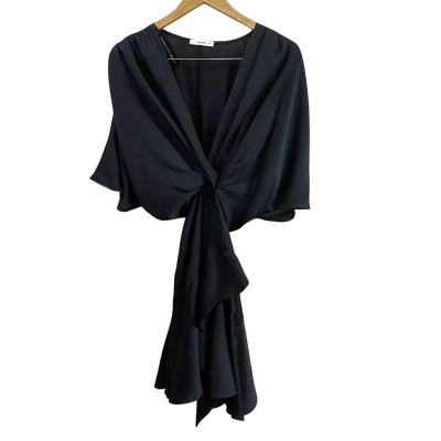 Sheike Womens  Size 10 Black  Dress with Stripe