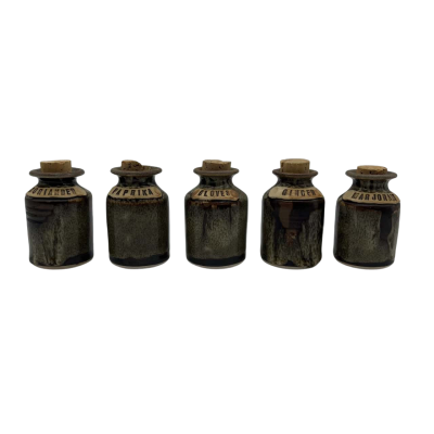 Glazed Cork Spice Jars