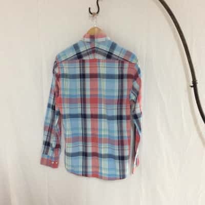 T.M. Lewin Mens  Size S Checked 