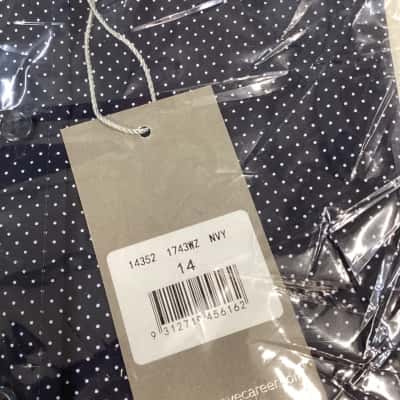 Gloweave  Mens  Size 14 Long Sleeve Shirt Navy Blue 