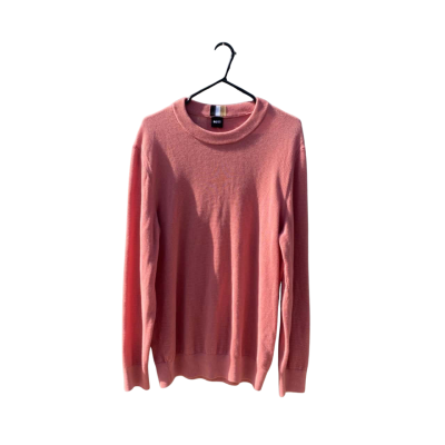 Mens BOSS Size L Crew Neck Jumper Pink  