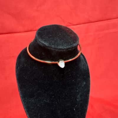  Women's Gold Tone Adjustable Minimalist Bracelet 