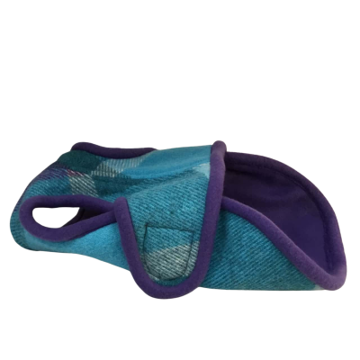 Handmade Blue & Purple Dog Coat Size X Small X Length