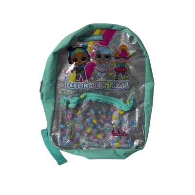 LOL Surprise Let's Be Friends Green / Silver "Feeling Extra!" Backpack (new)