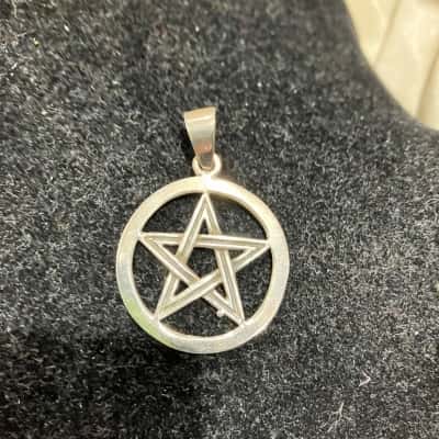  Pentagram Womens Pendant Silver 925