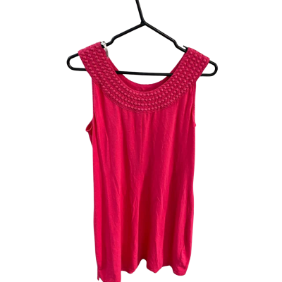 Tommy Bahama Womens pearl embrd shirt dress Size M 