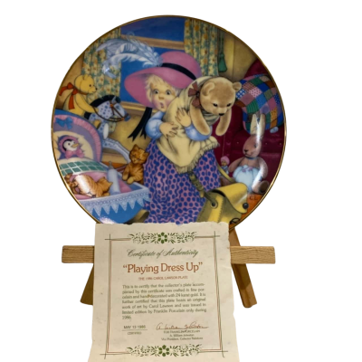 ‘Playing Dress Up’ - Carol Lawson Plate