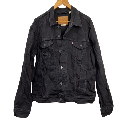 Levi Strauss & Co. - Mens Trucker Denim Jacket - Size L - Black  