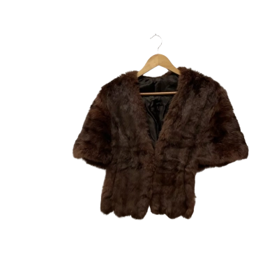 Vintage Cape Fur  Womens  Size One Size Brown 